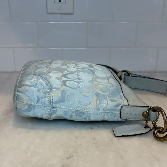 Coach Bag Purse Handbag Crossbody Y2K Optic Signature Canvas / Leather Duffel - Picture 8 of 16